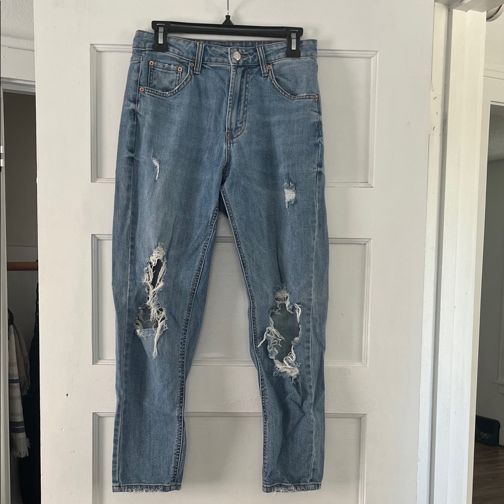 Wild Fable Blue Distressed Boyfriend Jeans